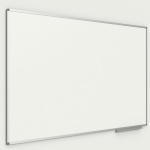 Whiteboard, 180x120 cm, mit 40 cm Ablage, Stahl weiß, 